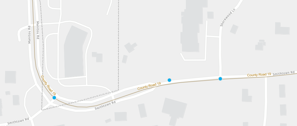 smithtown road map where pedestrian ramps will go
