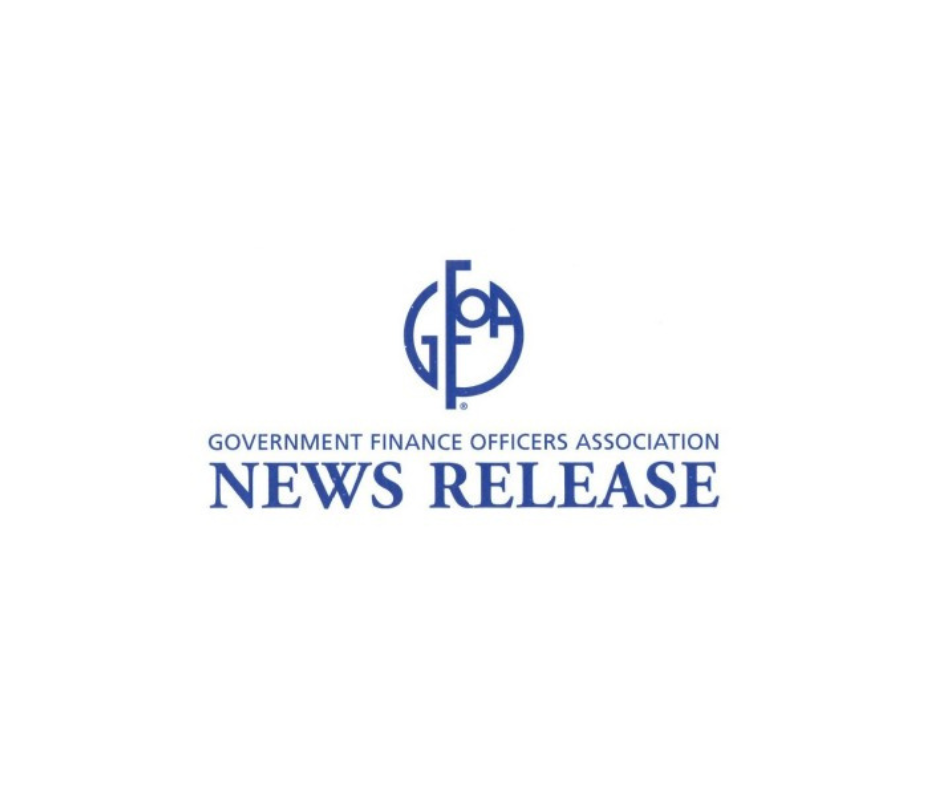 text reads government finance officers association news release