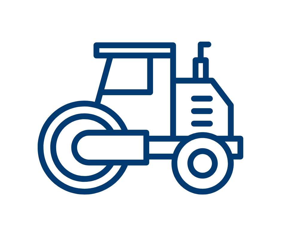 steam roller truck icon